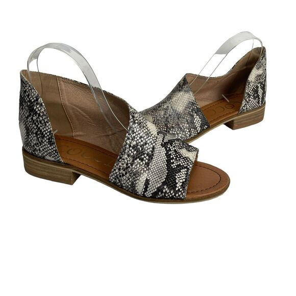Ccocci Adele snake print python flat sandals Size 979 - Picture 1 of 7